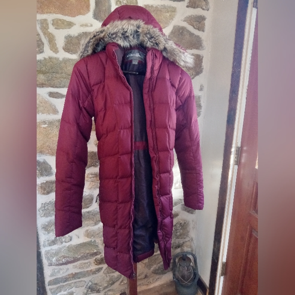 Eddie Bauer | Purple Wine | Feather Puffer Jacket